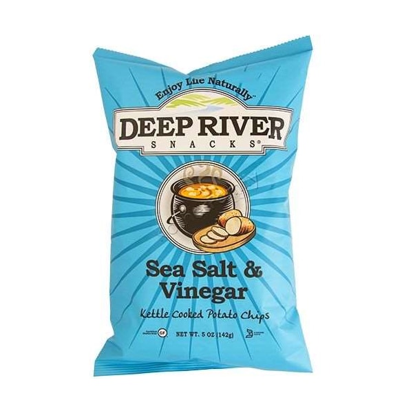 Deep River Snacks Kettle Potato Chip Salt & Vinegar 5 oz., PK12 17121 - main
